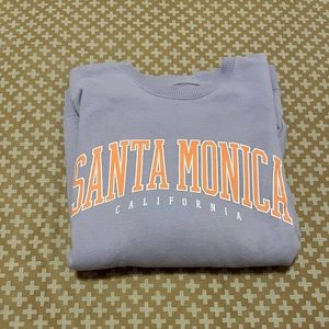 Hollister light purple Santa Monica crewneck sweatshirt